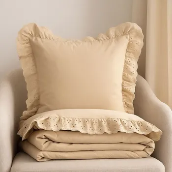 Povlečení HOMLA Povlečení z mikrovlákna s vyšívanou krajkou 140x200 cm