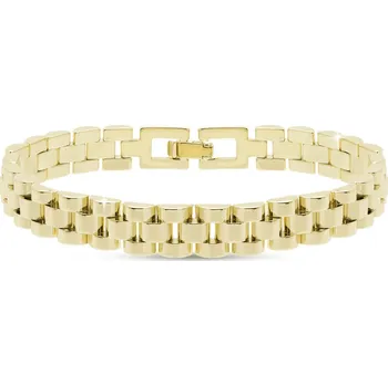 Náramek Pozlacený masivní náramek 14k zlatem 2987