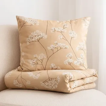 Povlečení HOMLA Povlečení bavlněné s květinkami 140x200 cm