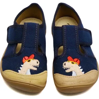 Chlapecké bačkory Barefoot bačkory PeOn 3BE3-3 Dino Velikost: 26