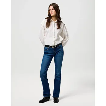 Dámské džíny Džíny WRANGLER LOW RISE BOLD BOOT CANYON CREST 112371207 Velikost: 28/34