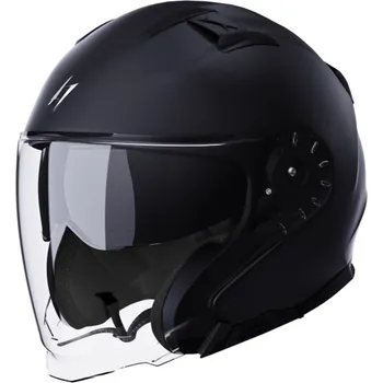 Helma na motorku Open face helmet STORMER 408-F01-A01-11 RIVAL matná černá XL