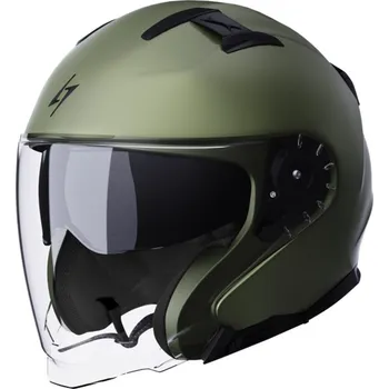 Helma na motorku Open face helmet STORMER 408-F01-A05-10 RIVAL kaki matt L