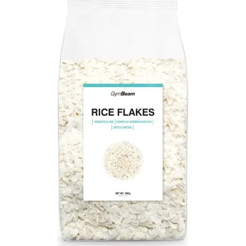 Fitness strava GymBeam Rice flakes 500 g