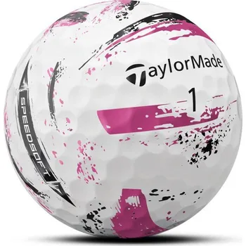Golfový míček Taylor Made 1ks TaylorMade SpeedSoft Ink Golfové míčky PINK