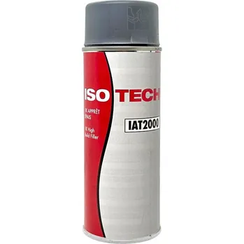 Barva ve spreji ISOTECH Akrylový Základní Nátěr Hrubovrstvý Plnicí Šedý Sprej 400ML
