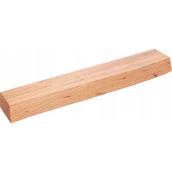 police Dřevěná police 10 x 60 cm, odstíny hnědé