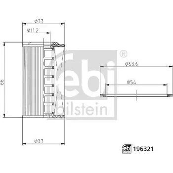 Hydraulický filtr FEBI BILSTEIN 196321 Hydraulický filtr, automatická převodovka (196321)