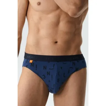 Slipy 3PACK slipy Atlantic 3MP-161 - písmena Světlemodrá-tmavěmodrá L