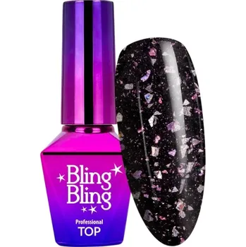 Přípravek na nehty Molly Lac Top No Wipe hybridní lak WONDERLUST