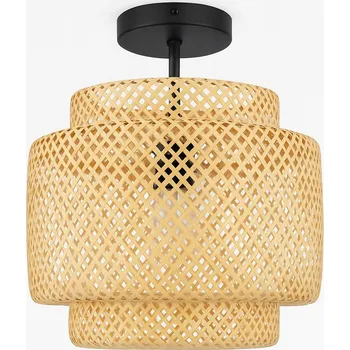 Stropní svítidlo bambusové přisazené TH36 černé