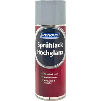 Barva ve spreji Renovo Univerzální lak RAL 7001 Šedá Světlá Lesklý Sprej 400ML