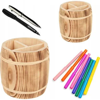 Obraz DŘEVĚNÝ JEDLOVÝ SUD OPALOVANÝ ORGANIZÉR NA PŘÍBORY PROPISKY NÁŘADÍ