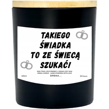 Svíčka Dárek Pro svědka, Žádost o svědectví, Poděkování – vzor 50H