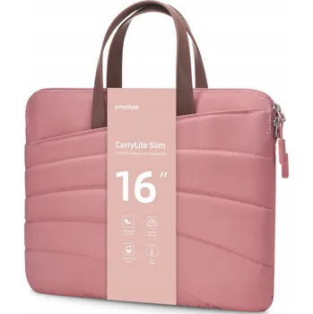 brašna na notebook INNOSTYLE DÁMSKÁ TAŠKA NA NOTEBOOK 15 6 16 VODĚODOLNÁ CARRYLITE SLIM RŮŽOVÁ