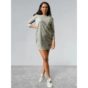 Dámské šaty Teplejší šaty Classic Barva: šedá, Velikost: uni