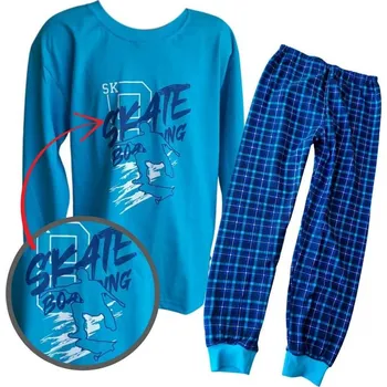 Chlapecké pyžamo Chlapecké pyžamo Betty Mode SKATE BOARDING tykrysové