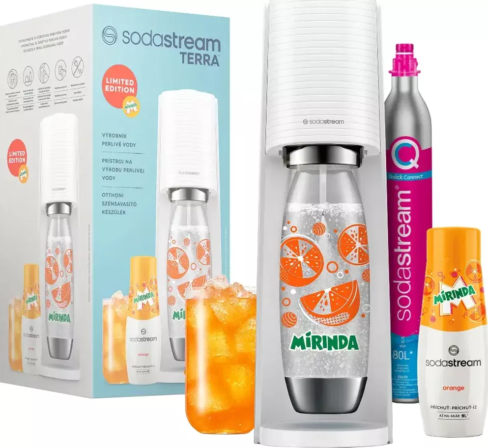 Sodastream TERRA White MIRINDA Mpack