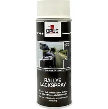 Barva ve spreji Opus1 Barva Laku Bílý Lesklý Auto Sprej 400ML