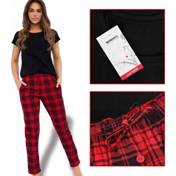 Dámské pyžamo Cornette Dámské pyžamo souprava Tričko s dlouhým rukávem a dlouhé kalhoty Bavlna Velikost M