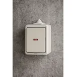 Vypínač venkovní Praktik IP44 3553-25922 B bílá