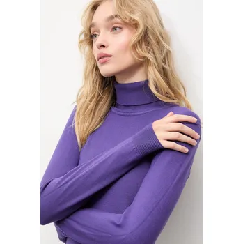 Dámský svetr Kašmírový svetr Answear.LAB wf2408.1.FKK fialová 45X, vel. M