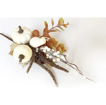 umělá květina Podzimní větvička s dýněmi, zápich, 30 cm