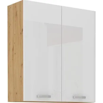 80 G-90 2F Horní skříňka ARTISAN bílý lesk/dub artisan