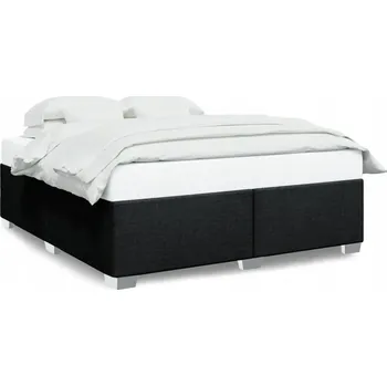 Postel Čalouněná dvoulůžková postel 180x200 cm černá