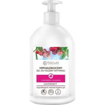 Intimní hygienický prostředek Barwa, Hypoalergenní zklidňující gel pro intimní hygienu Cranberry 500ml