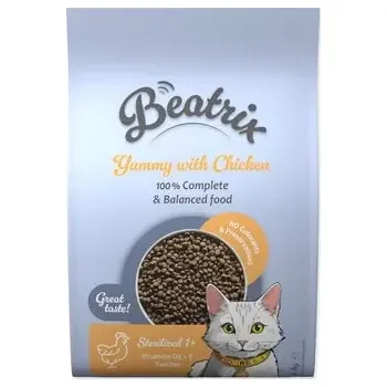 Krmivo pro kočku Krmivo Beatrix Sterilized s kuřecím 10kg