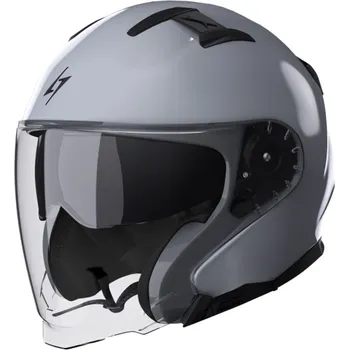 Helma na motorku Open face helmet STORMER 408-F01-A03-11 RIVAL nardo grey glossy XL