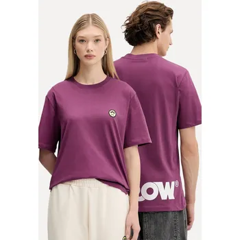 Pánská móda Bavlněné tričko Barrow F5BWUATH059 fialová 49X, vel. XS