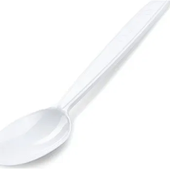 Jednorázové nádobí Lžička kávová (PP) opakovaně použitelná bílá 13cm /50ks