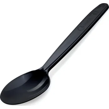 Jednorázové nádobí Lžíce (PP) opakovaně použitelná černá 18,5cm /50ks