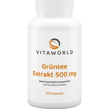 Fitness strava Vitaworld Green Tea Extract 500 mg 120 kapslí