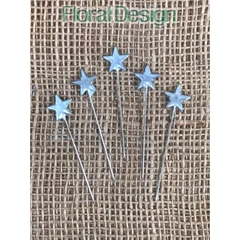 Špendlík / Hvězdička 40 ks stříbrná