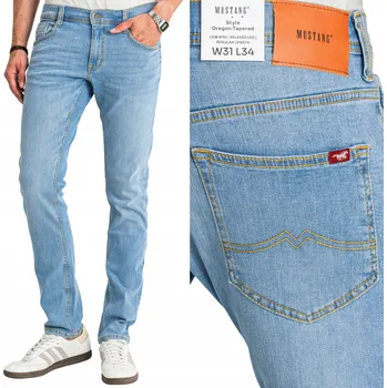 Pánské džíny MUSTANG Oregon Tapered Pánské džíny se zúženými nohavicemi Slim Fit W34 L32