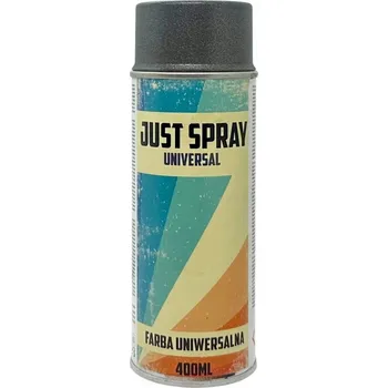 Barva ve spreji JustSpray Barva s efektem pískování Brokat Šedý lakový sprej 400 ml