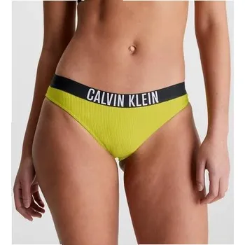 Kalhotky Dámské plavky Calvin Klein KW0KW01986 kalhotky žlutá M