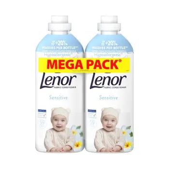 Přípravek na praní Lenor aviváž 118PD Sensitive - 2x1239ml