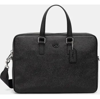 Kožená taška na notebook Coach Caden černá barva, CCC80 99X, vel. ONE SIZE