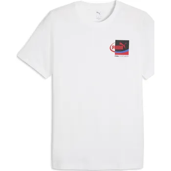 Pánské tričko Pánské triko PUMA GRAPHIC SMALL BOX TEE 68803402 PUMA WHITE L