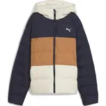 Dětské bunda PUMA SYNTHETIC HOODED PUFFER JACKET 68840416 NEW NAVY 116