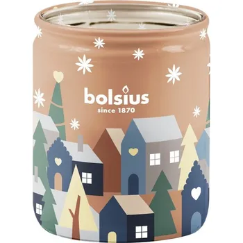 Svíčka Bolsius Sklo 68x80mm Tichá noc, vonná svíčka 282 gram