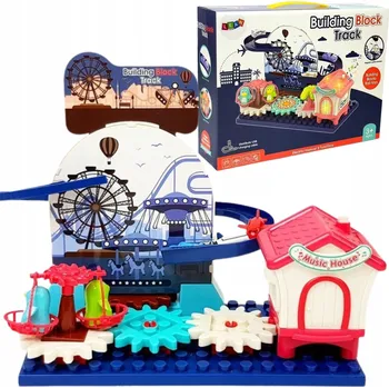 ostatní stavebnice Sada kostek s autodráhou a koly Z