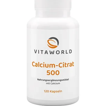 Fitness strava Vitaworld Calcium Citrate 500 120 kapslí