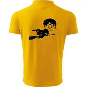 Pánská košile Harry obrázek na koštěti - Polokošile pánská Pique Polo 203 - 2XL ( Žlutá )