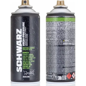 Barva ve spreji Barva ve ve spreji, černá, výroba DE - Montana Cans - Schwarz - 400 ml x 1