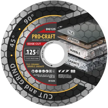 Řezný kotouč Diamantový kotouč Edge Cut Procraft DG125